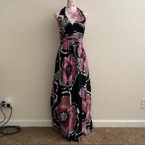 Suzy Chin Maggy Boutique sz:8 Floral Halter Dress